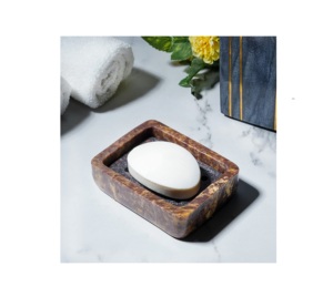 Soap Dish With Self Draining Kitchen Soap Dish Tray <b>Sponge</b> <b>Holder</b> bar of Soap <b>Holder</b> for Shower Resin Soap <b>Holder</b> Home Kitchen - Product Image 6