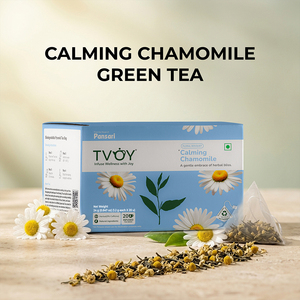 TVOY CALMING Té Verde de Manzanilla (1.2g X 20 Unidades) Té Saludable Fresco en Bolsas - Product Image 3