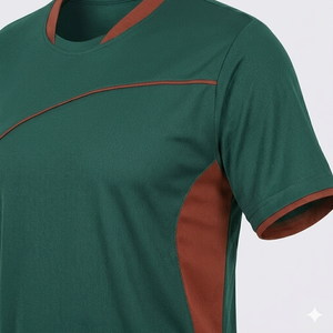 Camiseta de Fútbol con Cuello en V Estampada para Hombre |   Equipación de Fútbol de Secado Rápido 100% Poliéster |   Uniforme de Equipo Personalizado OEM - Product Image 2