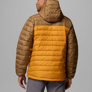 Custom Logo Men's Polyester/Nylon <b>Hooded</b> Collar <b>Puffer</b> <b>Jacket</b> Customized Size <b>Waterproof</b> High Street Style <b>Puffer</b> <b>Jacket</b> - Product Image 2