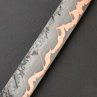 Couteau à découper artisanal Jexmoo, en acier inoxydable, avec étui en cuir, lame de 9 pouces, épaisseur de 3,0 mm, manche en bois, neuf
