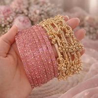 Ensemble de bracelets modernes pour femmes, en verre plaqué argent, écologiques, élégants, tendance, empilables, accessoires pour poignets féminins, à porter au quotidien