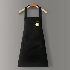 Tablier de cuisine unisexe en coton anti-graisse pour chef, café, bar, cuisson, pâtisserie, restauration, uniforme de serveurs, accessoires de cuisine - Product Image 2
