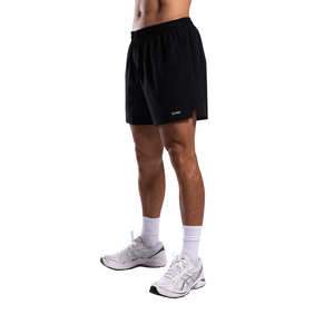 Shorts de course noirs pour hommes avec cordon de serrage, tricotés, séchage rapide, respirants, pour la gym, l'entraînement, le fitness et les loisirs - Product Image 2