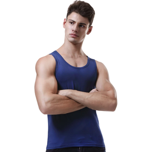 Débardeur de sport en coton pour homme Arctic Velvet – Respirant, coupe ajustée, sans manches, idéal pour l'été et le fitness, blanc, anti-transpiration - Product Image 2