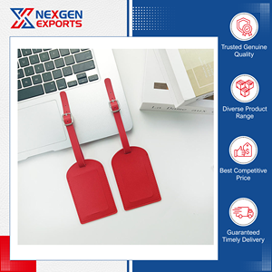 Professionnels dans la vente d'étiquettes de bagages en cuir PU de qualité supérieure, au design attrayant et à la mode, pour les acheteurs en gros authentiques - Product Image 3