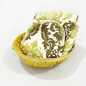 Cesta para Pan de Algodón Puro de Alta Calidad Hecha a Mano para Panadería, Mesa de Comedor y Uso Doméstico con Logotipo Personalizado - Product Image 1