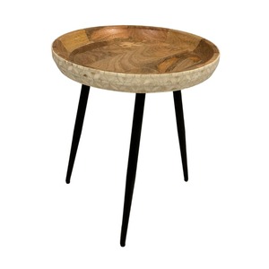 Table d'appoint ronde en bois moderne de qualité supérieure, compacte, pour canapé, chevet, salon, chambre et bureau, à vendre - Product Image 5