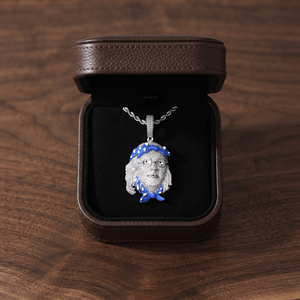 Colgante Personalizado de Hip Hop con Incrustaciones de Diamantes de Imitación, Colgante con Rostro de Personaje de Dibujos Animados, Colgante de Plata 925 - Product Image 3