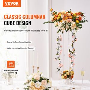 10 pz espositore floreale con colonna in acrilico alta 23.6 pollici per decorazione di eventi T-Stage - Product Image 2