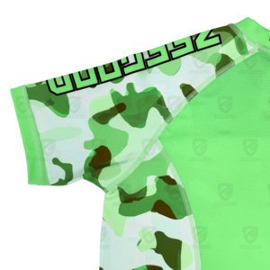 High Quality Super Soft Unisex Latex MMA Rash Guard Short Sleeve Gym Workout Shirt for Adults Fitness BJJ - Product Image 5