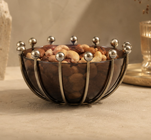 Frutero Moderno de Metal, Centro de Mesa Decorativo, Tazón Hecho a Mano para Servir Dátiles, Frutos Secos y Nueces, Decoración para Mesa de Comedor - Product Image 5