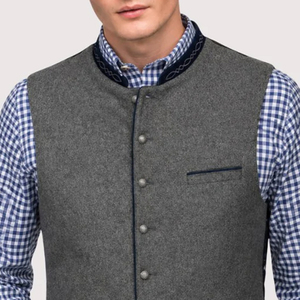 Nueva Colección de Chalecos para Hombre, 100% Poliéster, Reversible, Bordado, Estilo Bávaro, Oktoberfest, Elegante - Product Image 6