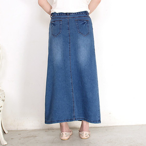 Wholesale High Waist Ladies Women's Casual Jeans Denim Skirts - Product Image 2