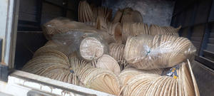 Éventail en feuille de palmier tissé à la main, essentiel d'été, décoration - Product Image 4