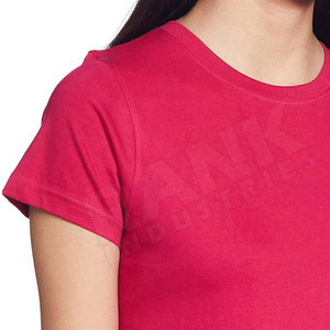 Camisetas de Mujer OEM con Logotipo Personalizado, Camisetas de Algodón para Mujer, Ropa Casual, Proveedor Mayorista - Product Image 5