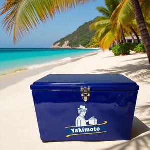 Borsa Frigo Portatile Isolata da 20L con 4 Giorni di Ritenzione del Ghiaccio, Capacità 35 Lattine, Blu Riflettente con Chiusure Metalliche Bloccabili - Product Image 1