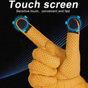 Guantes de Cuero Transpirables con Pantalla Táctil para Hombre, Estilo 2026, Alta Calidad, Venta al Por Mayor - Product Image 6