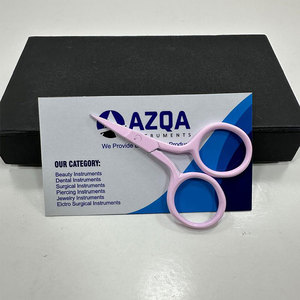 <b>Light</b> Pink Mini Stainless Steel Embroidery Scissors Fine <b>Point</b> Thread Snips for Sewing Embroidery Craft Needlework Work - Product Image 3