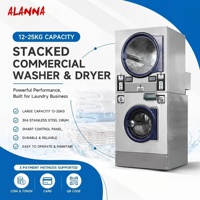 Lavadora y Secadora Comercial Apilable Completa de Última Generación para Lavanderías y Lavaderos de Autoservicio