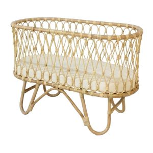 Meubles pour enfants en gros, lit bébé ovale en rotin, lit bébé tissé naturel, chambre d'enfant, haute qualité, prix d'usine, vente chaude à prix réduit - Product Image 2