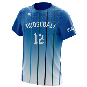 Veste de baseball <span class=keywords><strong>La</strong></span> Dodger, uniformes de dodgeball, sublimation numérique, tissu sport personnalisé, MOQ faible, 1 pièce minimum - Product Image 2