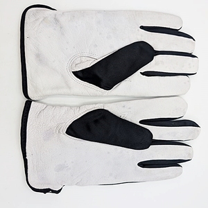 Guantes de Trabajo de Cuero, Negros y Blancos, ANSI/ISEA, Nivel de Corte 1, Ligeros, Resistentes a la Abrasión, de Uso General, con Orificio para el Pulgar - Product Image 5