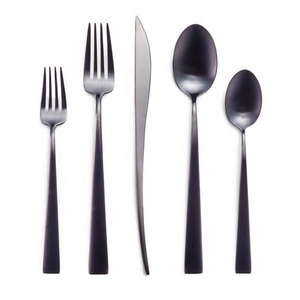 Juego de cubiertos plateados de acero inoxidable de suministro de fábrica con nueva vajilla simplicidad cuchara cuchillo tenedor juego de cubiertos - Product Image 1