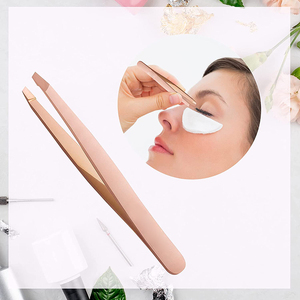 Pinzas de belleza para el cuidado y estilismo de cejas, pinzas profesionales para cejas, pinzas de acero inoxidable de precisión - Product Image 6
