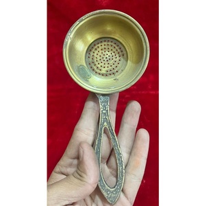 Colador de té de malla fina de latón, filtro de té de hojas sueltas, infusor de té de metal premium, accesorio de cocina, diseño duradero, ¡muy vendido! - Product Image 4