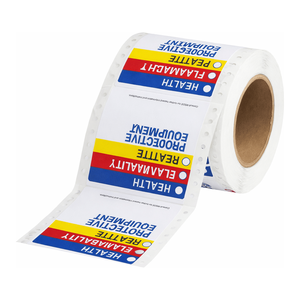 Brady <b>Large</b> HMIG Reactivity Labels Heat & Chemical Resistant Lab Safety <b>Stickers</b> - Product Image 3
