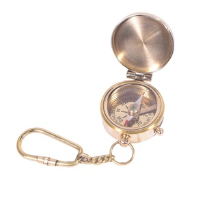 Custom Logo <b>Brass</b> Keychain Quality Promotional Metal Keyring with Antique Designs <b>Telescope</b>-Shaped Keychain - Product Image 3