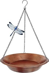 SALEEM INTERNATIONAL Mangeoire à oiseaux en cuivre suspendue avec chaîne, résistante à l'eau, 5-5,9 pouces, décoration de jardin - Product Image 4