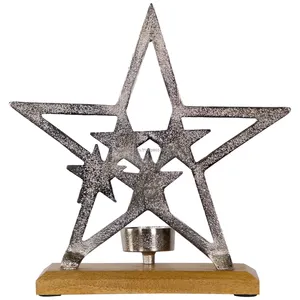 Support de bougie en métal fait main par l'usine OEM pour centre de table de mariage, décoration de table à manger, décoration de maison de luxe, fabriqué par Zahid exports - Product Image 2