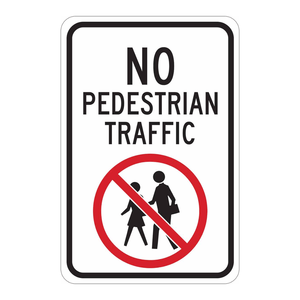 Panneau de signalisation interdite de circulation des piétons Brady - Panneau de sécurité durable pour intérieur/extérieur pour zones industrielles - Product Image 2
