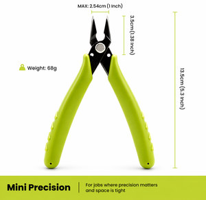 5.3 Mini Needle Nose <b>Pliers</b> <b>Set</b> 3 Pack Stainless Steel Precision <b>Pliers</b> with Serrated Jaws for Jewelry Electronics Crafts DIY - Product Image 6