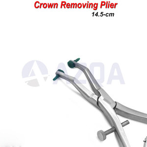 คีมถอดครอบฟันสแตนเลสแบบขายส่ง สำหรับถอดครอบฟันชั่วคราวและสะพานฟัน เครื่องมือผ่าตัดทางทันตกรรม - Product Image 2