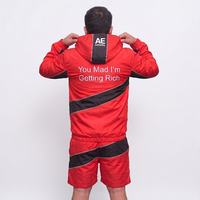 Ensemble d'été personnalisé grande taille coupe-vent thermique respirant imprimé avec short et sweat à capuche pour homme, tenue d'entraînement personnalisable 100%