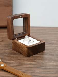 Boîte de rangement en bois massif faite à la main avec emballage cadeau en bois de luxe pour bijoux, montres, vin, souvenirs et cadeaux d'entreprise - Product Image 4