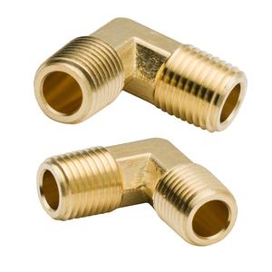 Raccord coudé mâle en laiton forgé, connecteur fileté à 90 degrés pour compresseur d'air, plomberie pneumatique AOL-019 - Product Image 1