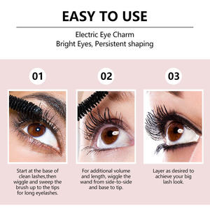 Mascara à base d'eau et d'huile, 2 types, allongeant, volumisant, imperméable, anti-bavures, longue tenue, noir, mascara pour cils, cosmétique - Product Image 5