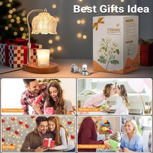 Lampada Scaldacera Regolabile in Altezza con Timer e Dimmer, Decorazione Accogliente per la Casa, Regalo per Mamma e Donne, Scaldacera per Nuova Casa - Product Image 5