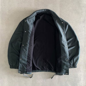 Men's Slim Fit Winter <b>Canvas</b> <b>Jacket</b> Stand Collar Custom Logo Embroidered Label Breathable Windproof Casual Design Front - Product Image 2