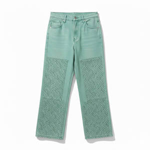 Servicio OEM de jeans holgados personalizados para mujer, mezclilla de alta calidad de corte holgado para marcas de etiqueta privada y suministro al por mayor. - Product Image 1