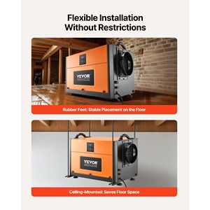 Deumidificatore Commerciale Portatile da 156 Pinte per Cantine e Magazzini, Grado Industriale con Tubo di Scarico - Product Image 5