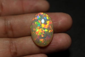 Natural Ethiopian Opal 25x17x10mm 19 Carat Brilliant Cut Color Play October Birthstone Loose Gemstone Jewelry Making Ring - Product Image 4