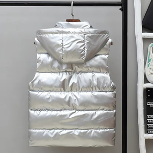 Chaleco Casual de Algodón Grueso para Hombre, para Otoño e Invierno, Chaleco Cálido y Moderno con Característica Impermeable, Conjunto para Parejas - Product Image 5