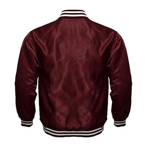 Blouson Bomber en Satin Personnalisé avec Applique Lettres Alpha Grecques pour Sororité et Fraternité, Vêtement Décontracté de Baseball pour Femme - Product Image 2