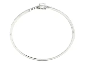 Bracelet en or massif 18 carats avec diamant de laboratoire 5 carats, rond brillant, motif tourbillon royal, certifié IGI, bijoux de mariée, personnalisable OEM - Product Image 5