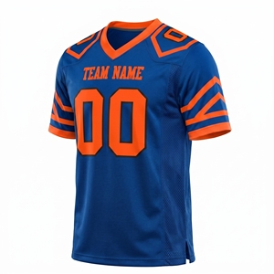 Sublimated American Football Jersey Custom Team Sports Uniform Breathable <b>Polyester</b> Training Wear Supplier - Product Image 3